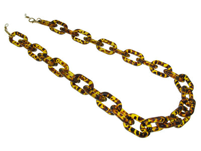 Glasses Chain 'Chunky Oval' Tortoiseshell