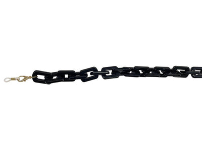 Glasses Chain 'Chunky Rectangular' Shiny Black