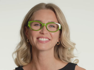 Blue Light Zero Glasses 'Elle' Olive