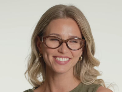 Reading Glasses 'Elle' Brown