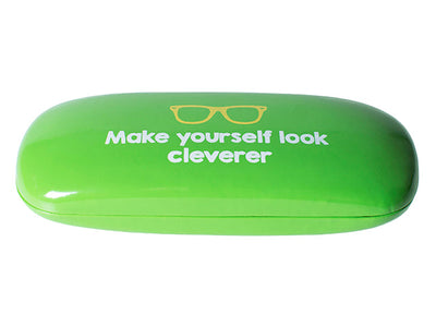 Glasses Case 'Bright Slogan' Green