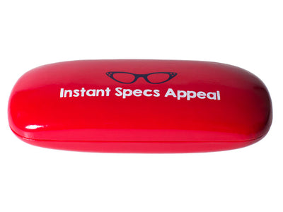 Glasses Case 'Bright Slogan' Red